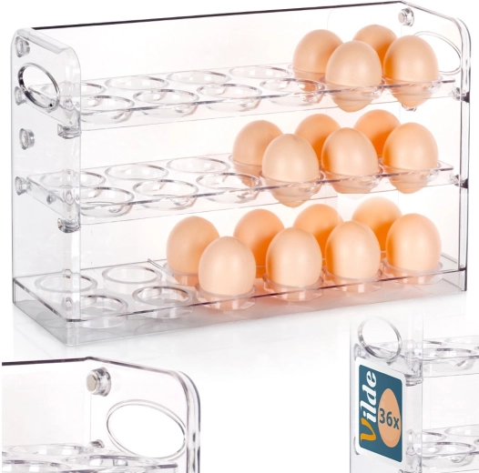 Up to 36 eggs on three tiers