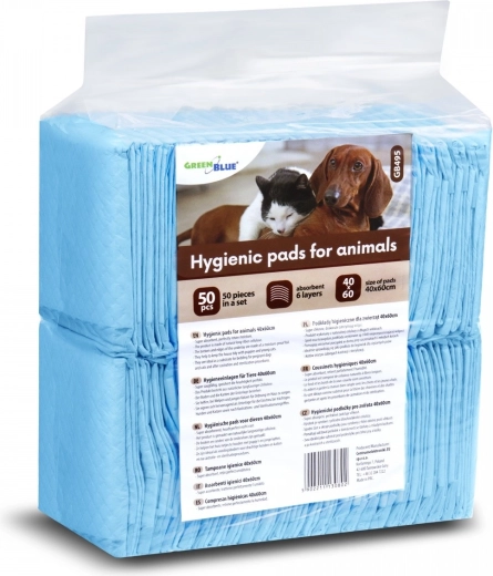 Hygienic Pads for Animals 40 × 60 cm, 50 pcs