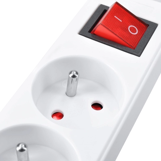 3 sockets and a practical switch