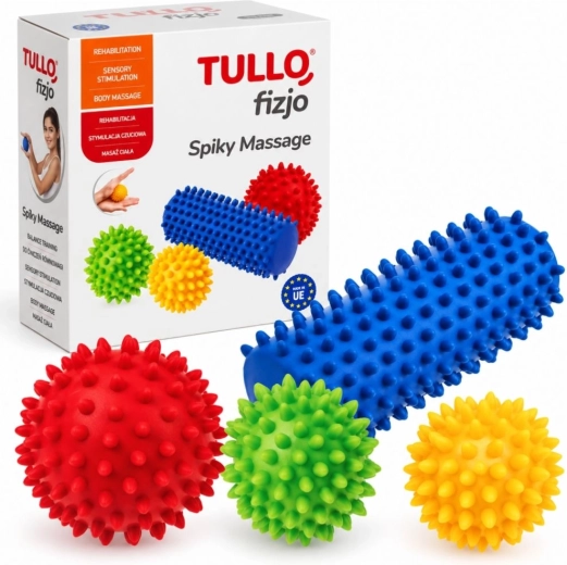 Масажен комплект Tullo с издатини, 4 части