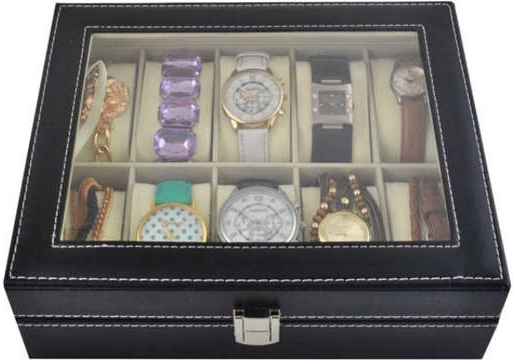 Glass lid for display and checking the contents