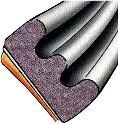 Уплътнение за прозорци и врати EPDM E-профил 9 × 4 mm, бяло, 6 m Trelleborg