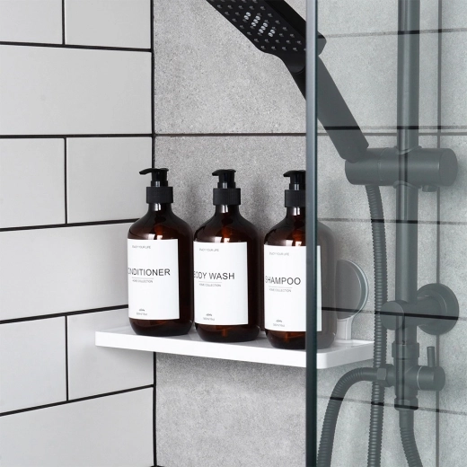 More space in the shower and by the sink
