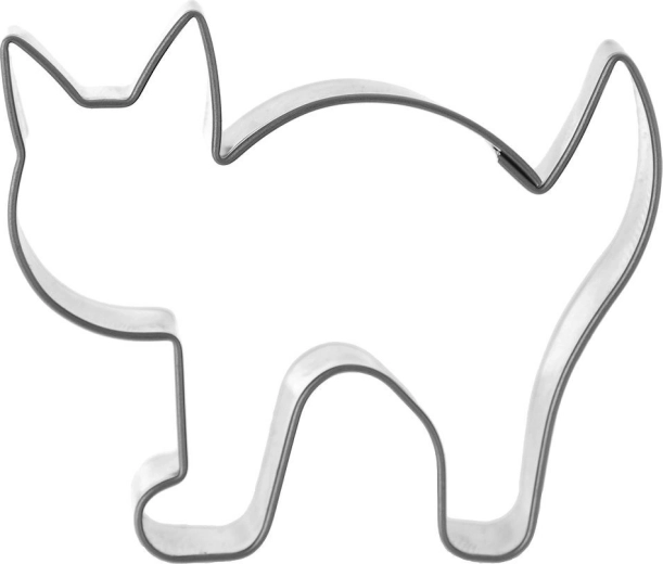 Неръждаема формичка за изрязване котка 6,5 см