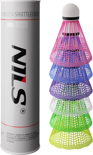 Бадминтонови перца NILS multicolor 6 бр.