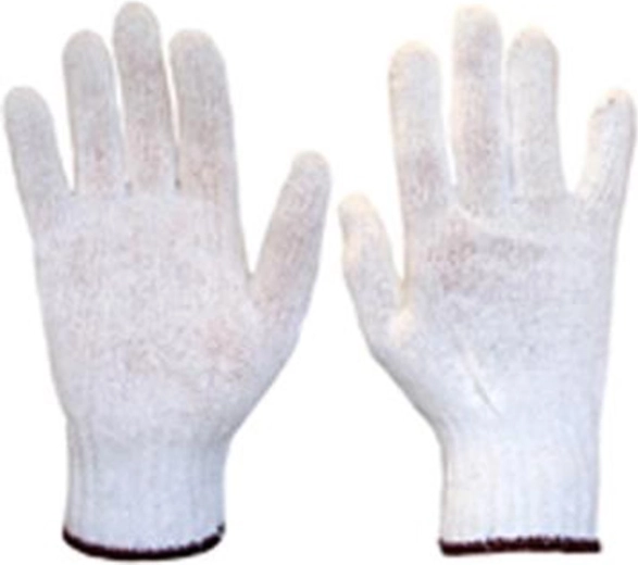 Knitted cotton gloves