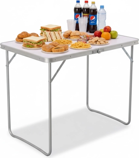 Folding camping table 80 × 60 × 70 cm