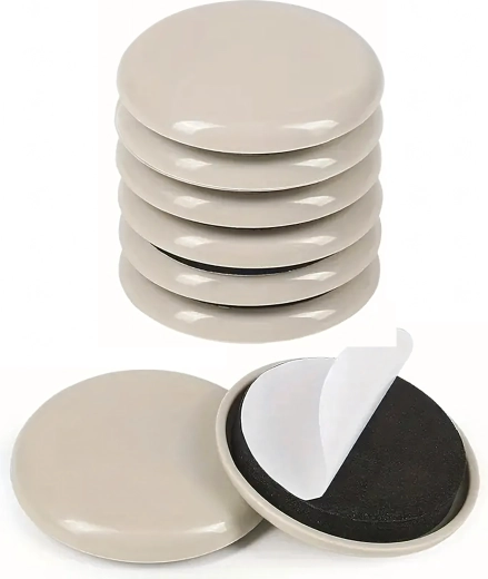 Self-adhesive furniture gliding pads 42 mm, set of 8