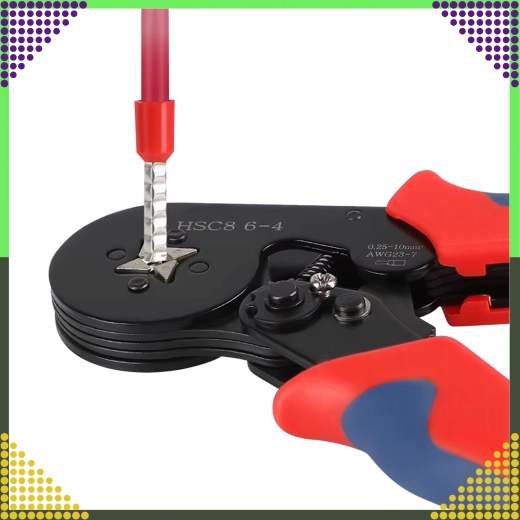 Manual crimping pliers for ferrules 0.25–10 mm²