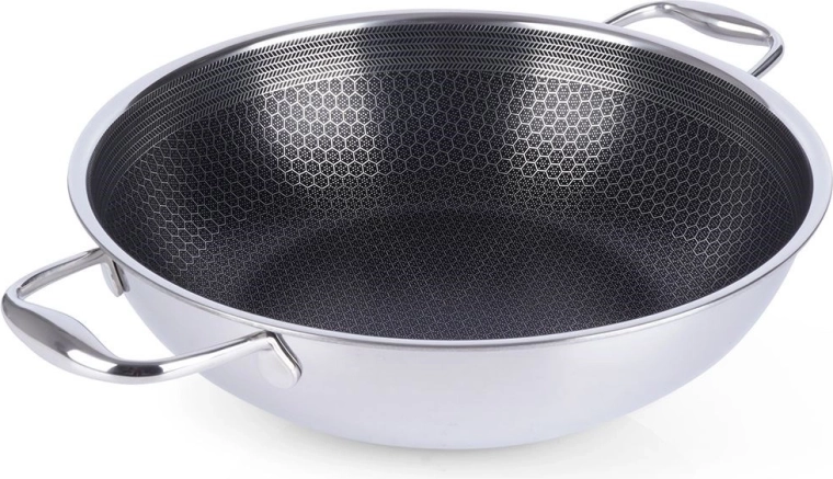 Неръждаем незалепващ уок COOKCELL 28 см