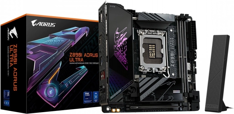 AORUS Z890I ULTRA – mini‑ITX дънна платка с Wi‑Fi 7 и PCIe 5.0