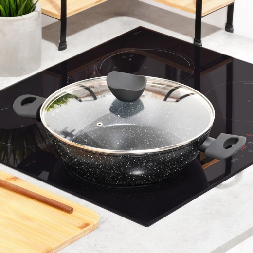 Non-stick granite surface for healthy cooking