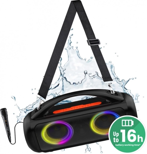 Преносим Bluetooth високоговорител Media-Tech Power Audio Pro MT3184 с караоке и LED RGB