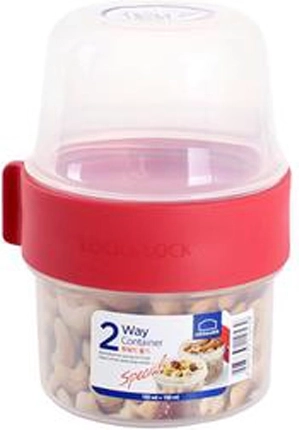2-in-1 Food Container, 150 + 150 ml Locknlock