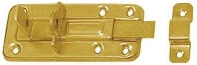 Hasp with padlock option 100 × 40 × 1.0 mm, yellow zinc-plated steel