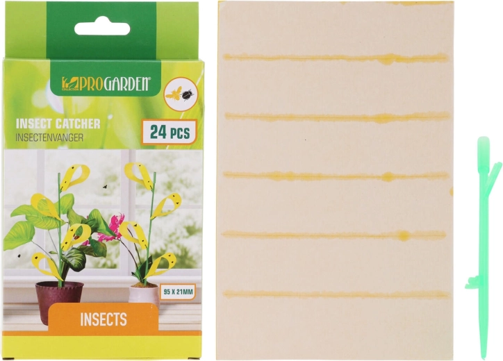Sticky boards for pests 9.5 × 2.1 cm with holders