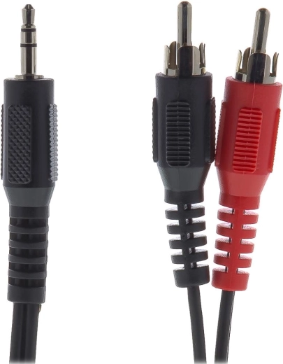 Sencor audio cable 3.5 mm jack to 2× RCA, 2 m