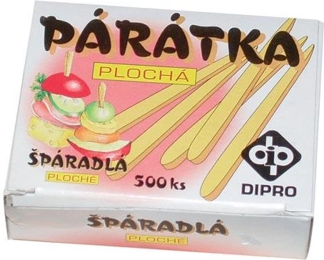 Плоска дървена клечка за зъби (200 бр.)