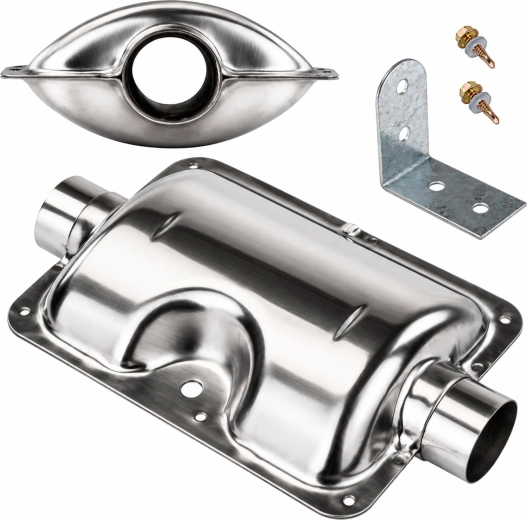 Exhaust silencer for quieter operation
