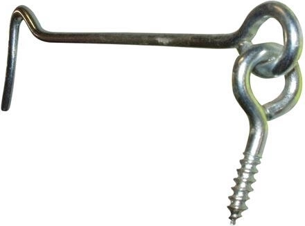 Galvanized door hook 125 mm (set of 10 pcs)