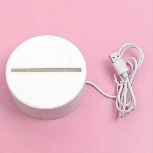 Night LED Heart Lamp 3D Illusion USB