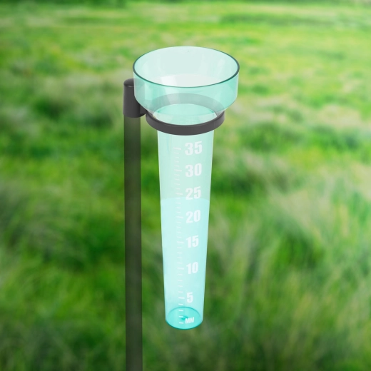 Plastic rain gauge for measuring rainfall