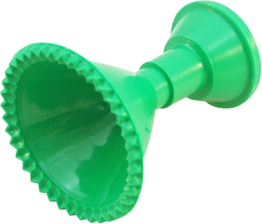 Pierogi and ravioli cutter with scalloped edge