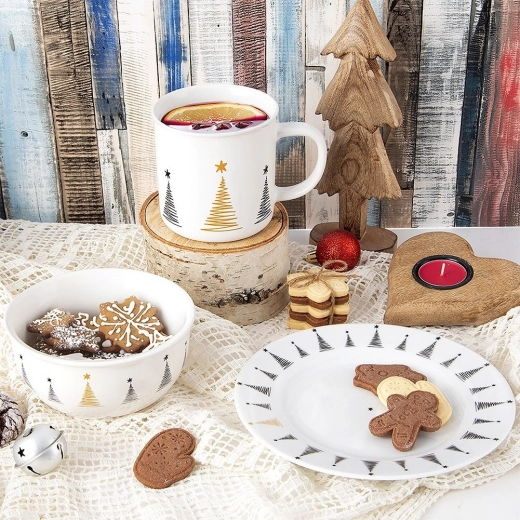 Дискретен коледен дизайн, който подхожда на сервиранията