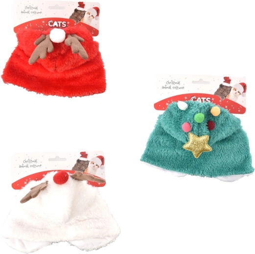 Christmas cat costume made of polyester (mix of 3 designs)