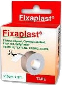 Fixaplast textile tape on a roll 2.5 cm × 2 m
