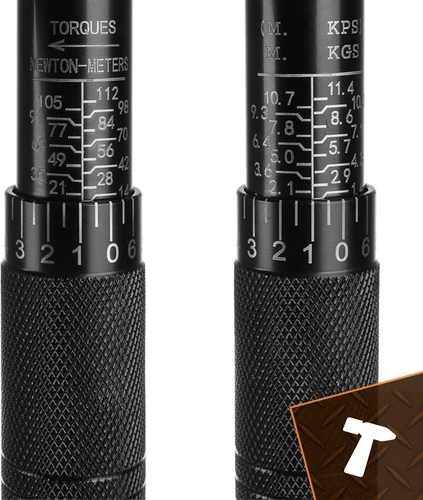 Точно настройване на момента 7–112 Nm