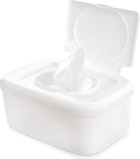 White wet wipes dispenser