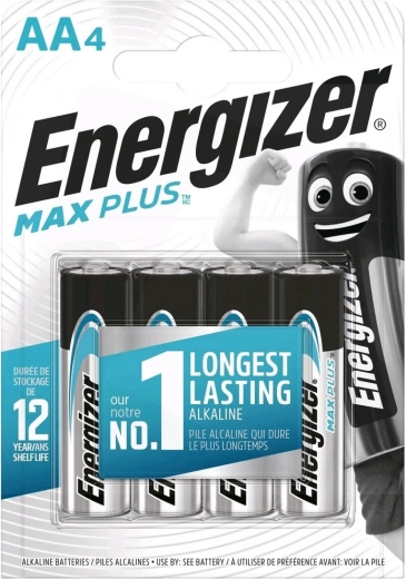 Алкални батерии AA ENERGIZER MAX PLUS, 4 бр.