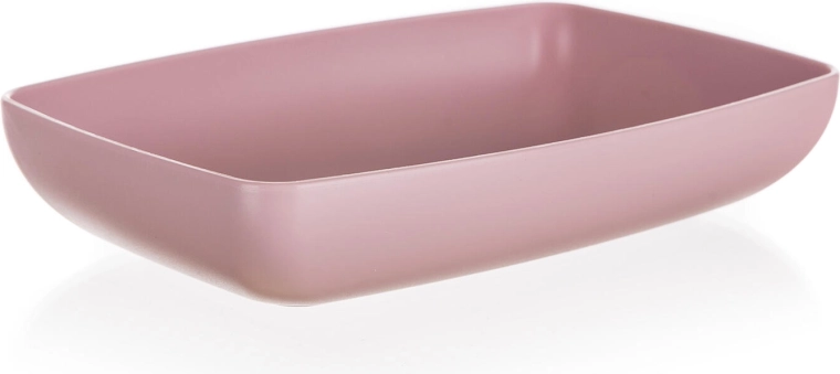 Serving Tray CULINARIA 18 × 12 × 3.5 cm – pink, plastic
