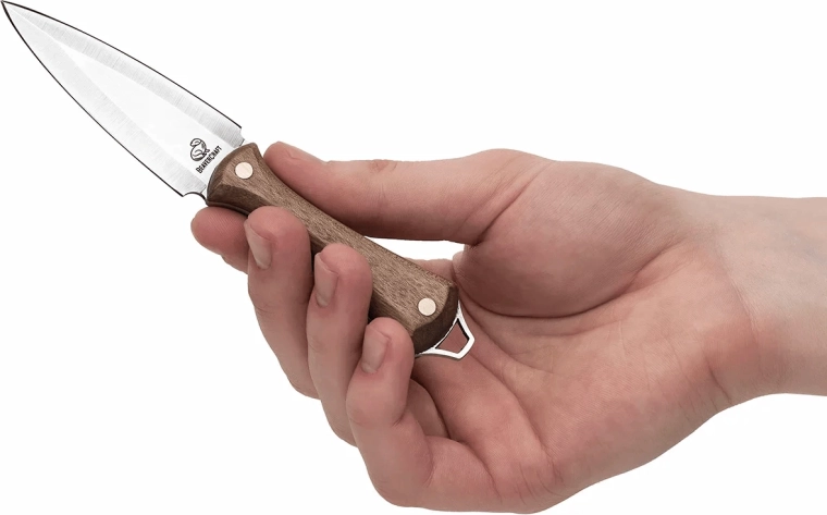BeaverCraft NCK1 neck knife with leather sheath