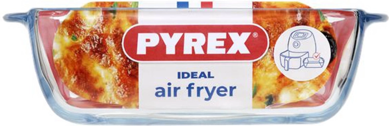 Pyrex square baking dish made of borosilicate glass 1 l (20 × 17 × 6 cm)