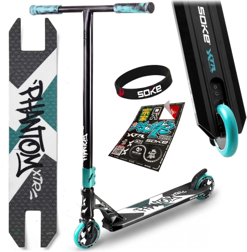 Soke XTR Phantom freestyle scooter black/turquoise