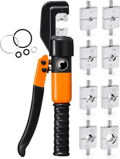 Hydraulic crimping pliers for ferrules RENEW FORCE 4–70 mm²