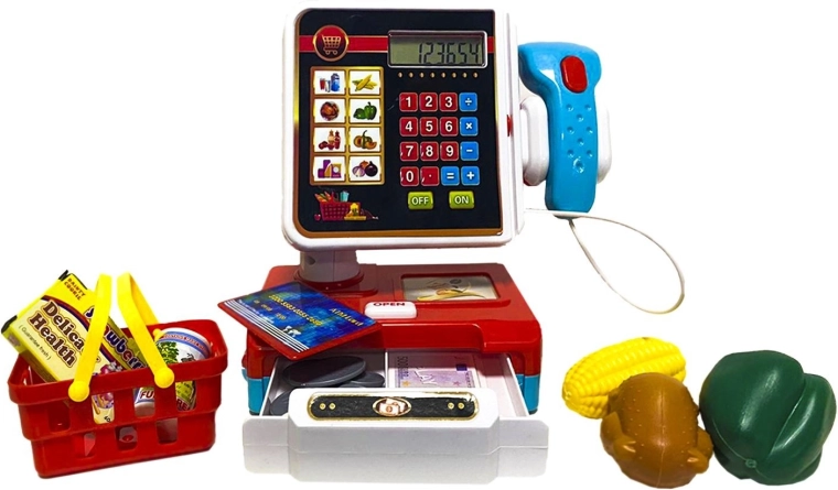 Children’s cash register with scanner and calculator - 1 piece