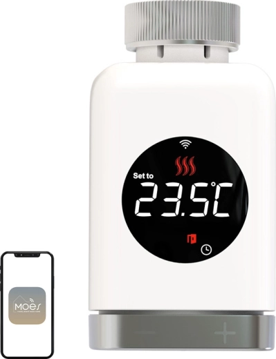 Термостатична глава MOES TRV 801 ZigBee – 1 брой
