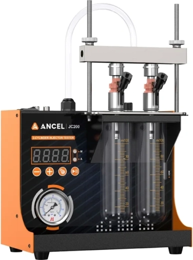 Leak test and injection volume measurement