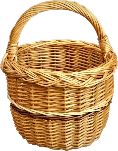 Лакирана плетена кошница за гъби 20 × 28 см