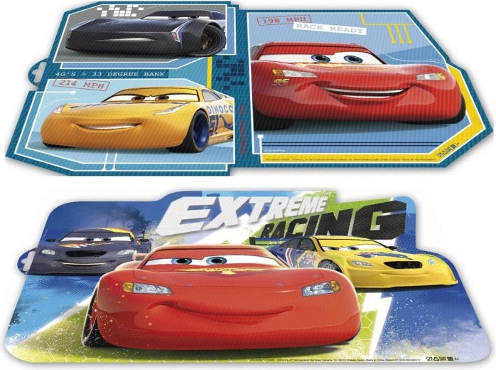 Plastic breakfast placemat CARS 43 × 29 cm