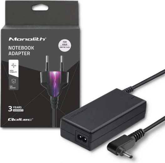 Захранващ адаптер за ASUS 65 W, 19 V, 3.42 A, конектор 4.0 × 1.35 mm + захранващ кабел