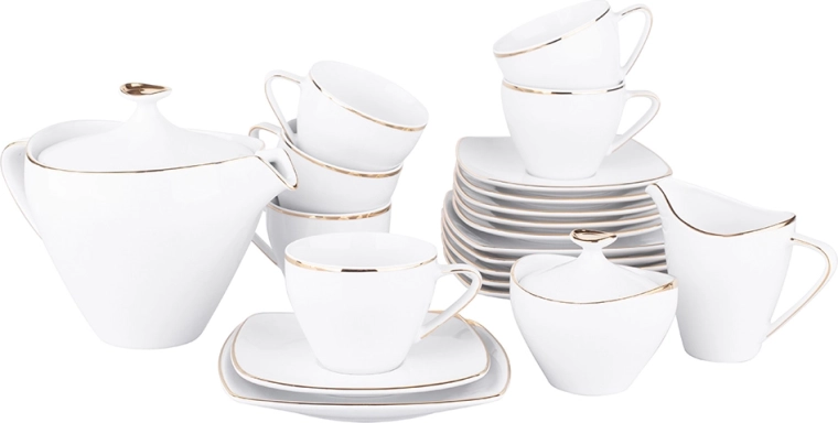 MariaPaula Moderna gold комплект за кафе за 6 души, 21 части