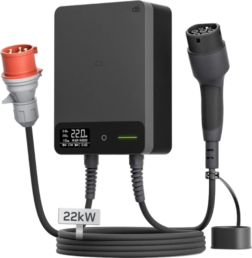 DEPOW Wallbox 22 kW charging station with 7 m cable