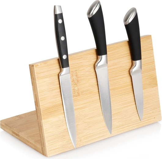 Bamboo magnetic knife stand 25 × 14 × 15 cm