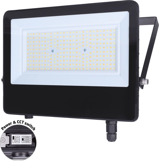 Solight LED floodlight TOP 100 W with adjustable power and 3CCT