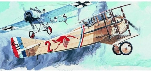 Модел Spad S.8 15,4x19,3 см в кутия 31x13,5x3,5 см