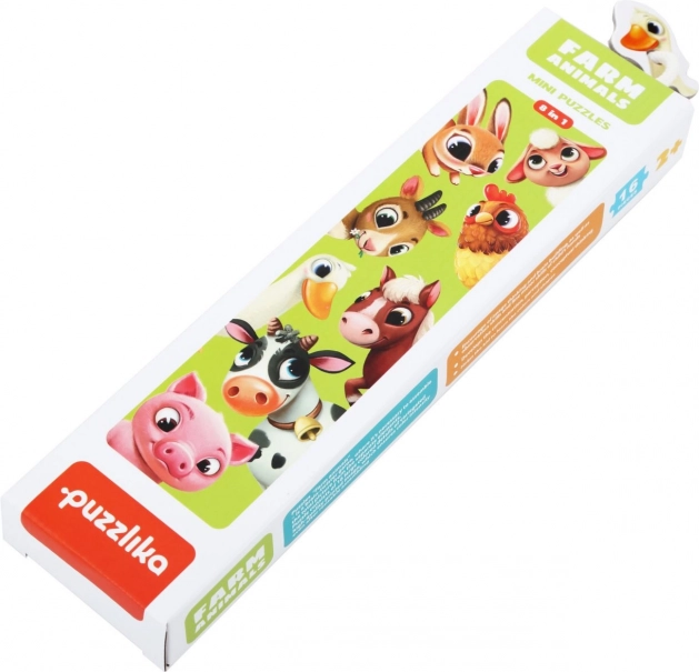Puzzlika Farm Animals – Educational Puzzle 8 Animals, 16 Pieces